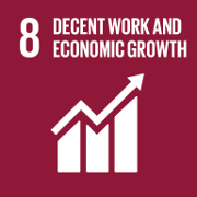 Icon for 'Decent work and economic growth' goal