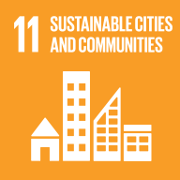 Icon for 'Sustainable cities and communities' goal